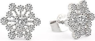 Beneto Fashion silver earrings Snowflake AGUP2754 (L)