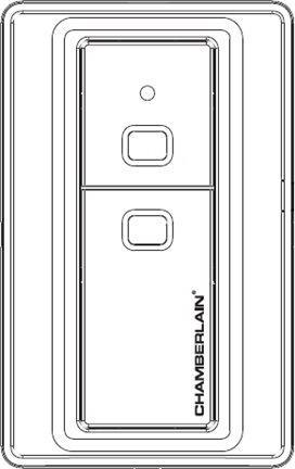 Actual product image Chamberlain Radio wall switch