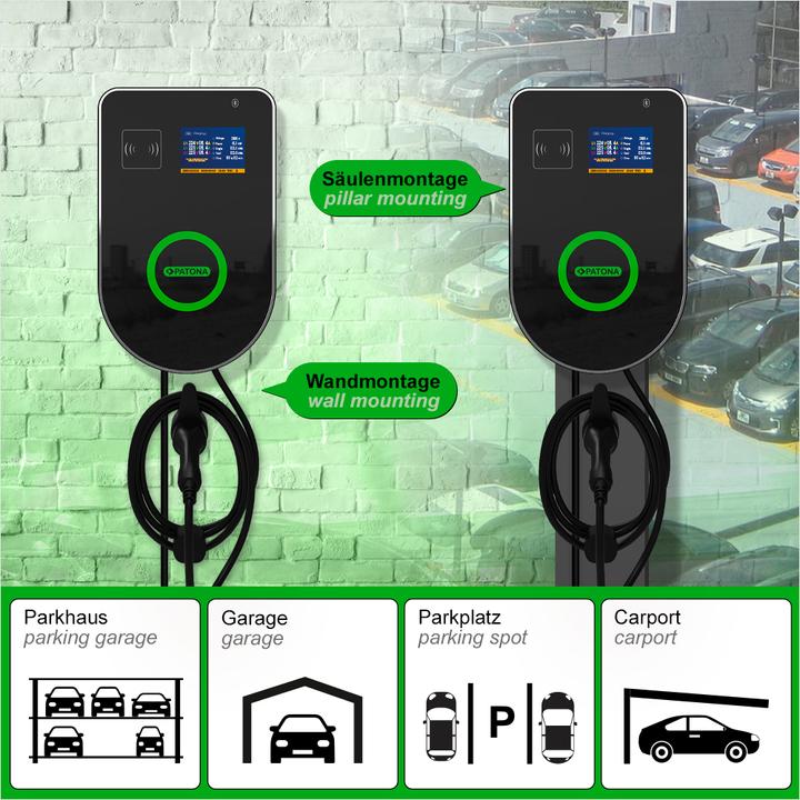 Immagine prodotto Patona App Premium Wallbox WB1-11 (Tipo 2, 11 kW, 16 A)