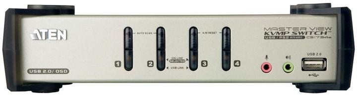 Produktbild Aten CS1734B, 4-Port KVM Switch mit 2 Port USB Hub