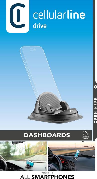 Produktbild Cellularline Dash Hub 360 Passive Handy-/Smartphone-Halterung Schwarz