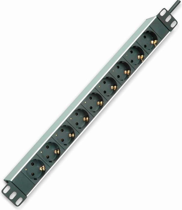 Immagine prodotto Roline 48.26cm 19 pollici ciabatta 9gang alluminio 2.0 m (9 x, CEE 7/3, 2 m)