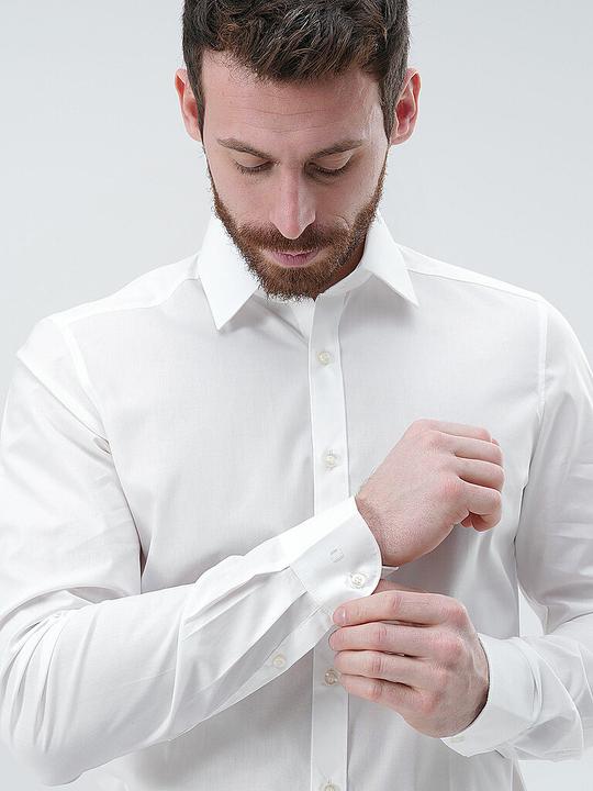 Immagine prodotto Olymp Camicia Level Five, body fit bianco 1/1, taglia 41, lunghezza manica 69cm (41)