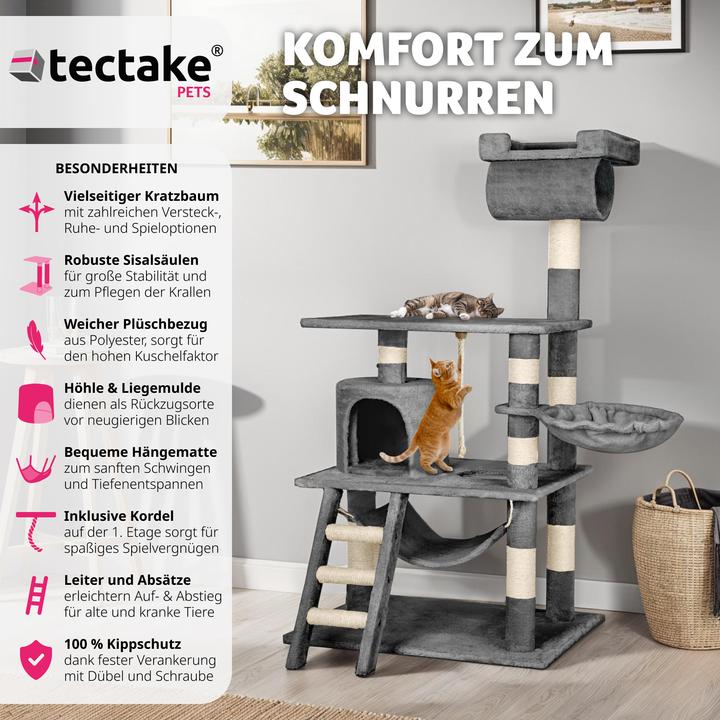 Immagine prodotto tectake Stokeley (141 cm, Grigio)