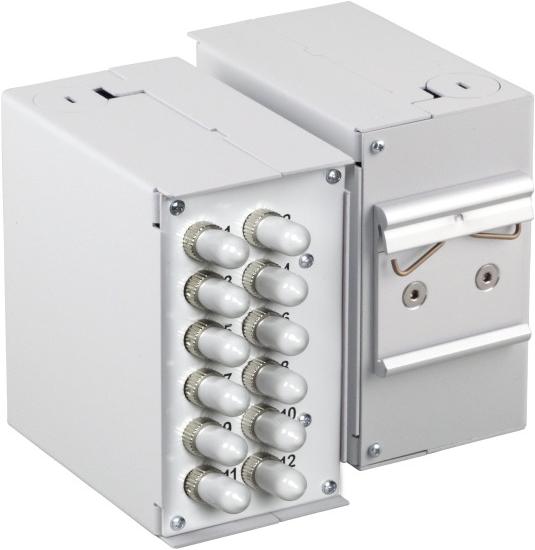 Actual product image EFB Elektronik Front panel for 6 x SC-S, LC-D, E2000® with 2.8mm screw holes
