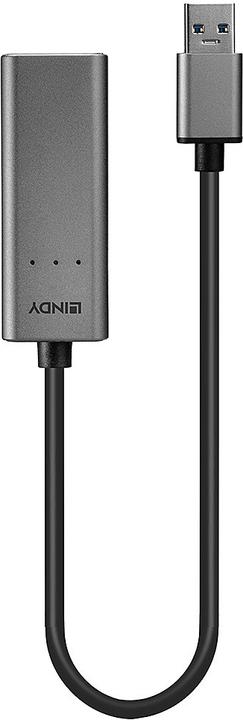 Image du produit Lindy Convertisseur USB 3.0 vers Ethernet 2.5G Connexion Ethernet 2.5 Gigabit au réseau (USB 3.0, RJ45 2.5 Gigabit Ethernet (1x))