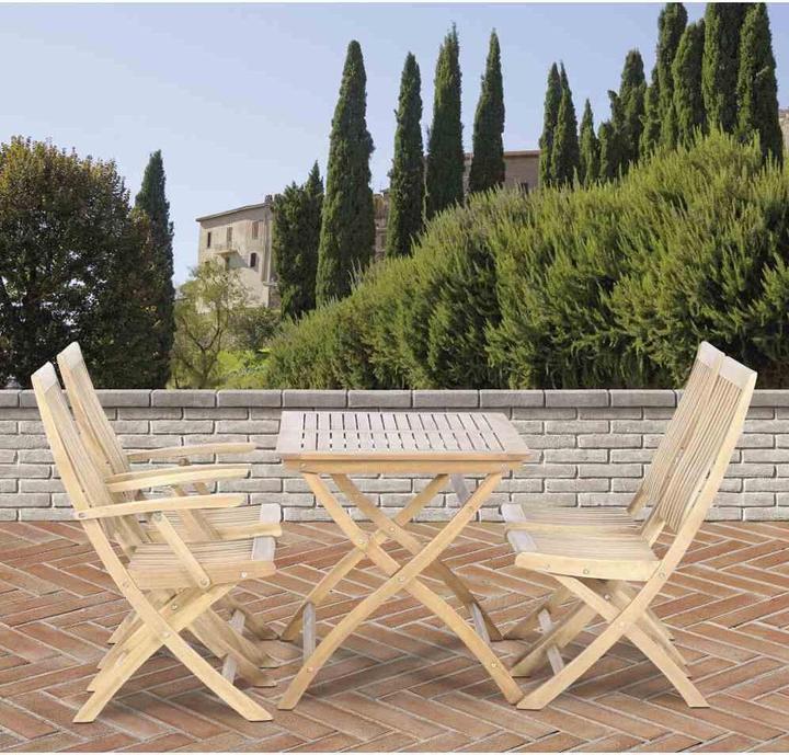 Produktbild Siena Garden Paleros SET 4x Kl-St m.Ar mlehne, Akazie FSC 100%