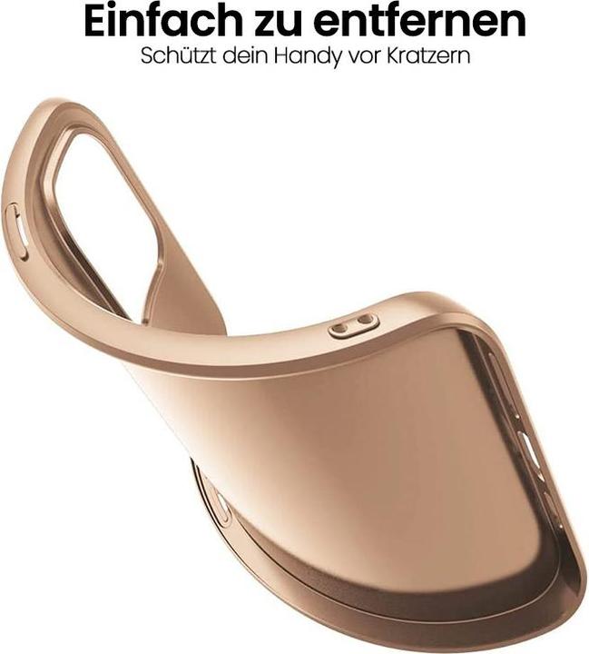 Produktbild X-Level iPhone 16 Pro – Guardian Backcase aus TPU, ultra dünn & flexibel, Kameraschutz, Gold (Apple iPhone 16 Pro)
