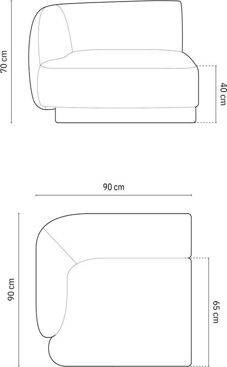 Actual product image Micadoni Miley (4-seater, 3-seater, 2 person sofa)