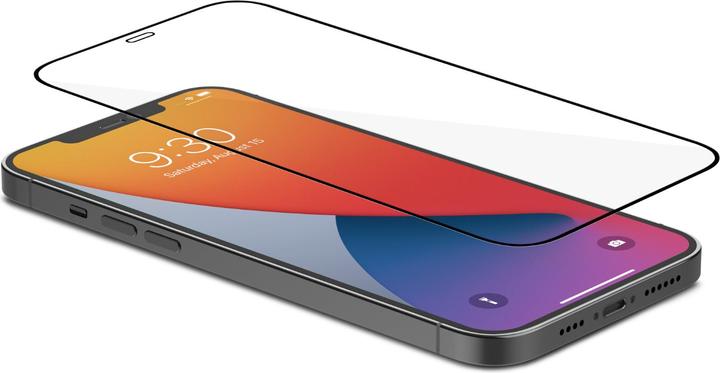 Produktbild Moshi AirFoil Glass Pro for iPhone 12 Pro Max (Clear/Glossy) - Black (1 Stück, Apple iPhone 12 Pro Max)
