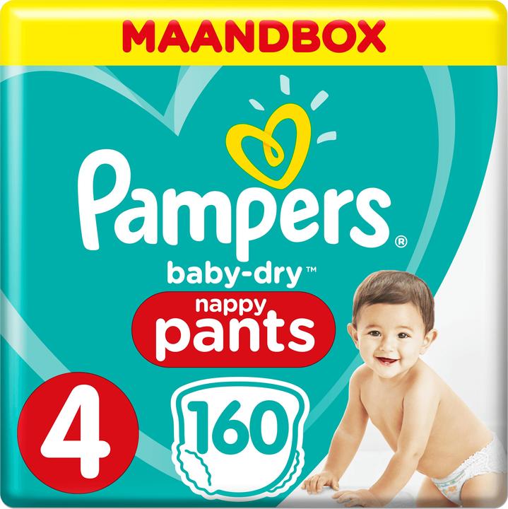 Pampers Baby-Dry Pants ALT (Gr. 4, Monatsbox, 160 Stück)