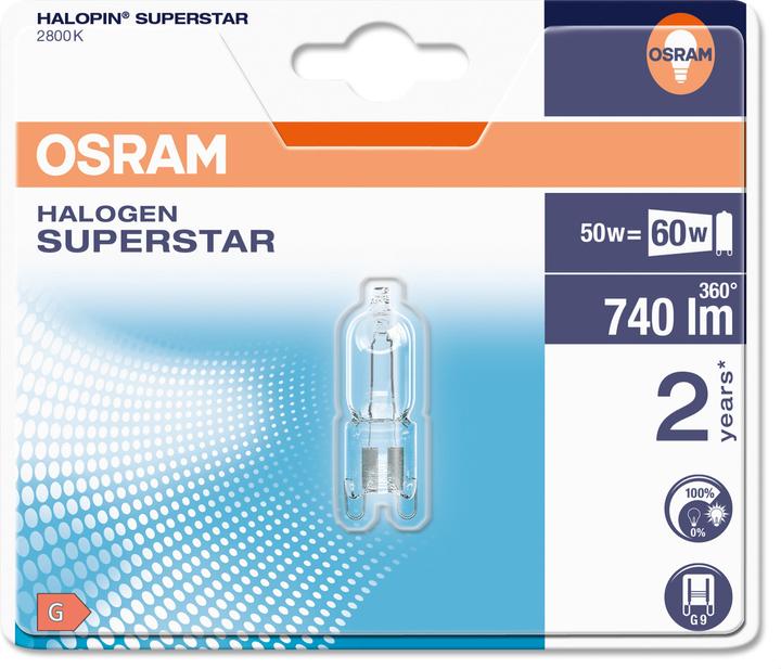Immagine prodotto Osram Halopin ES (G9, 48 W, 740 lm, 1 x, G)