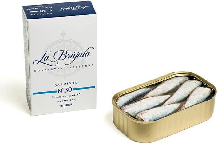 La Brújula Small sardines in olive oil (115 g)