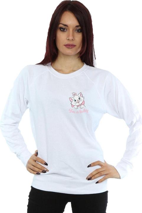 Disney Aristocats Marie I'm A Lady Breast Print Sweatshirt (XXL)