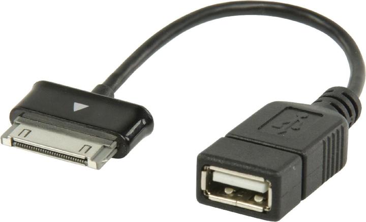 Actual product image Valueline USB 2.0 A - Samsung 30-pin OTG data cable 0.20m (0.20 m, USB 2.0)