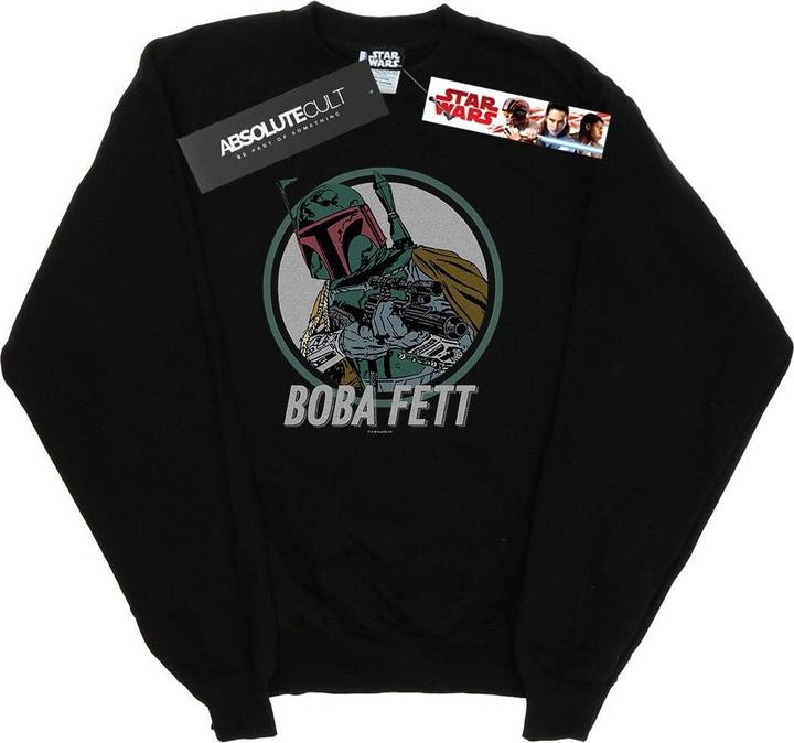 Star Wars Boba Fett Retro Circle Sweatshirt (L)