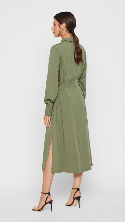 Immagine prodotto Yas Abito blusa midi con cintura a cravatta (L)
