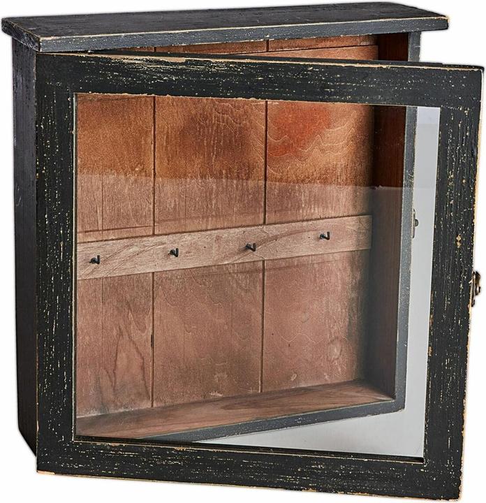 Produktbild Loberon Schlüsselkasten Agnessa antikschwarz/braun (35 x 35 x 10 cm)