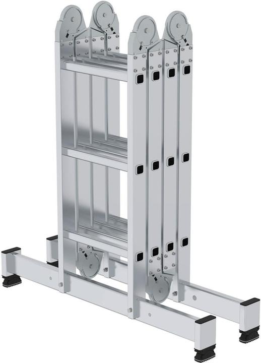 Produktbild kaiserkraft Vielzweckleiter 4-teilig mit nivello-Traverse 4x3 Sprossen (Mehrzweckleiter, 365 cm)