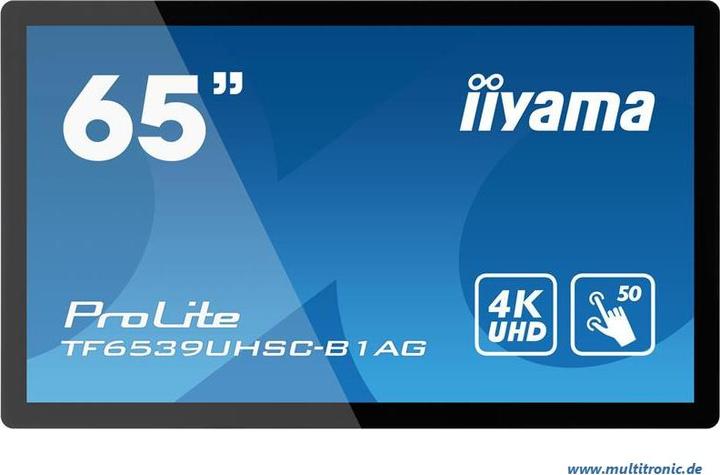 Produktbild iiyama ProLite TF6539UHSC-B1AG (3840 x 2160 Pixel, 65")