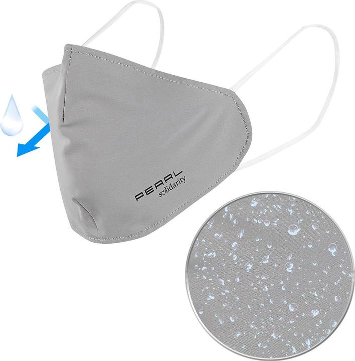 Image du produit Pearl Lot de 2 masques bucco-nasaux en tissu avec filtre textile (2 x)