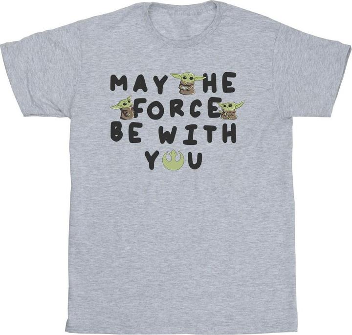 Produktbild Star Wars The Mandalorian Grogu May The Force Be With You TShirt (L)