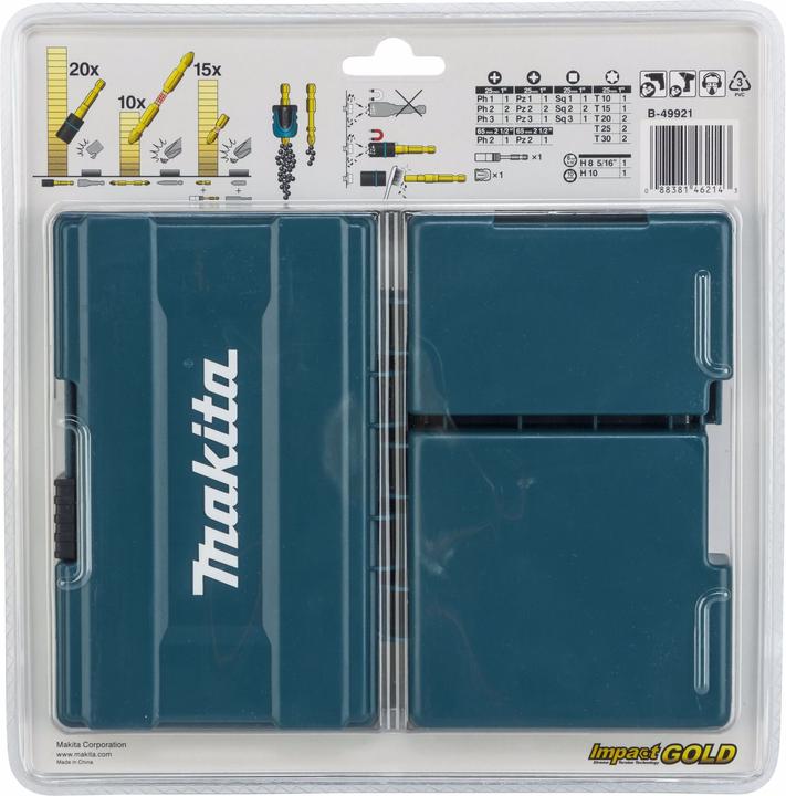 Produktbild Makita Torsion Bit-Set 26-tlg. (25mm, 6.35 mm (¼") Sechskant-Aufnahme)