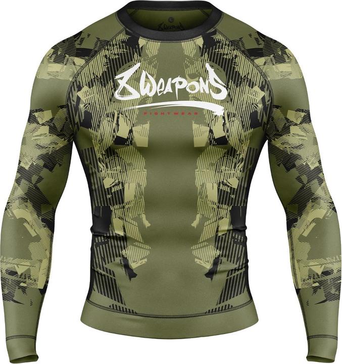 8Weapons 8 WEAPONS Rashguard, L/S, Hit 2.0, olive-black, S (S)