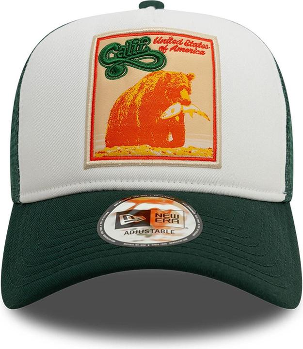 Actual product image New Era A-Frame Mesh Trucker Cap - California Patch (One size)