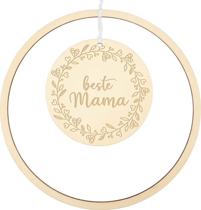Actual product image Geschenkkörbe CH Wooden loop Mother's Day "Best Mum"