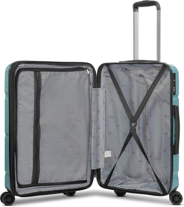 Produktbild D&N Travel Line 4300-Plus 4 Rollen Kofferset 3-teilig mit Dehnfalte (191 l, XL (ab 115l))