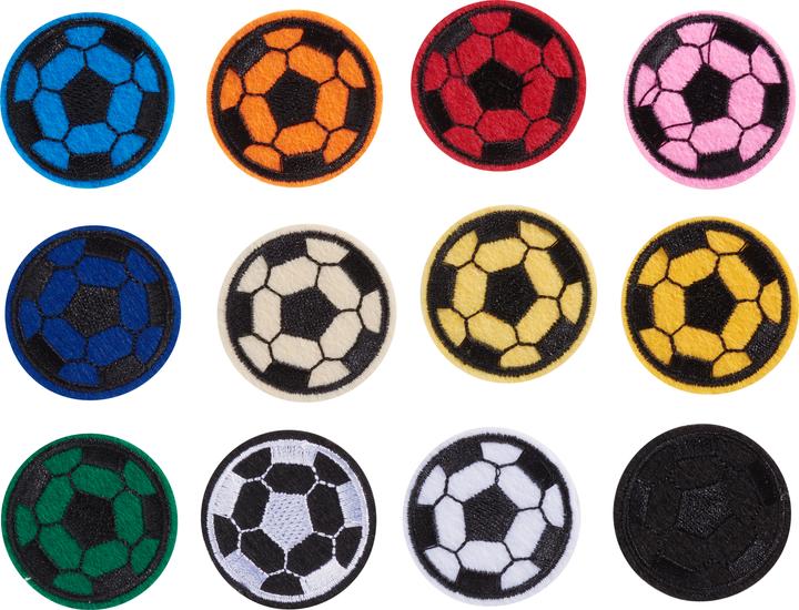 Produktbild VBS XXL Bügelapplikationen "Fussball", 120 Stück (120 x)
