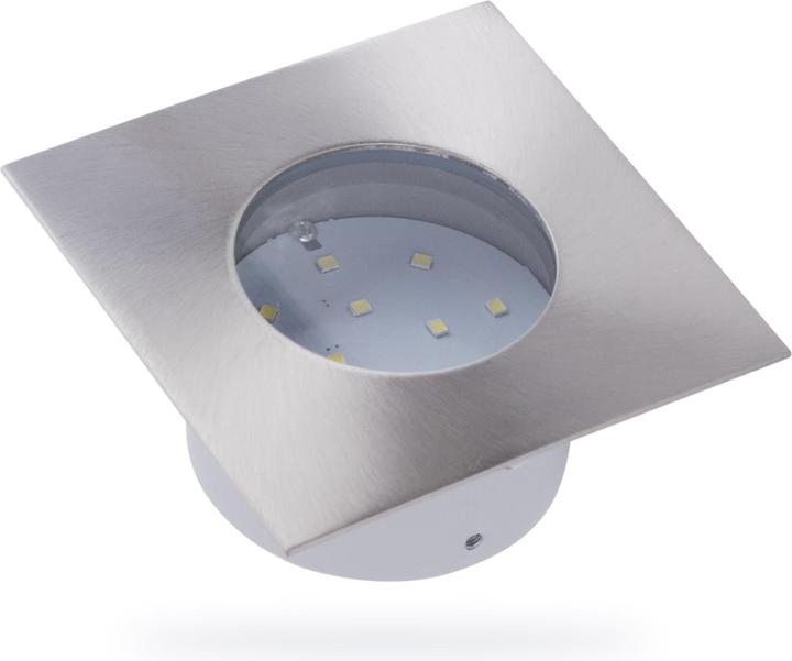 Image du produit Ranex Lot de 3 spots encastrés de sol LED Evita carrés aluminium (IP67)