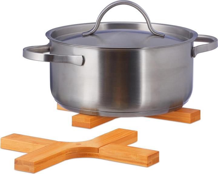 Produktbild Relaxdays Untersetzer Set (2 x, Pfannenuntersetzer)