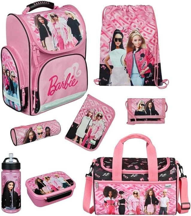 Familando Ergonomisches Barbie Schulranzen-Set (15 l)