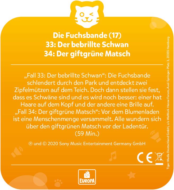 Image du produit Tigermedia Tigercard- The Fox Gang (33,34) : The Spectacled Swan & The Poison Green Mud (Allemand)