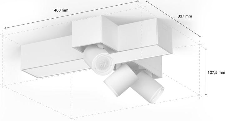 Actual product image Philips Hue Centris Base BT (2850 lm, GU10)