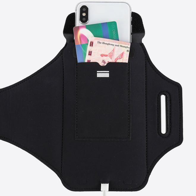Actual product image Haissky Sport wristband with compartment for AirPods charging case