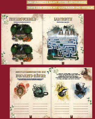 Produktbild Das inoffizielle Harry Potter-Rätselbuch. Über 100 Quizfragen, Bilderrätsel, Labyrinthe und mehr zu (Deutsch, Marisa Hart, Lillian Hart, Juliana Dörstel, 2024)