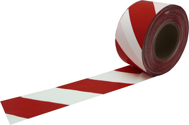 Image du produit Rs Pro RSNA 580 RB Ruban de marquage en polypropylène Rouge/Blanc Ruban de marquage au sol, Epaisseur (80 mm)