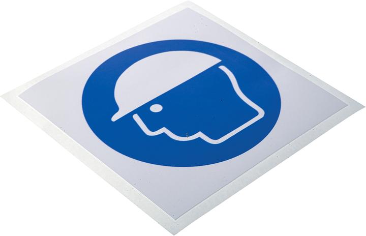 Produktbild Rs Pro Gebotszeichen mit Piktogramm: Kopfschutz, Vinyl selbstklebend, B 100mm, H 100 mm