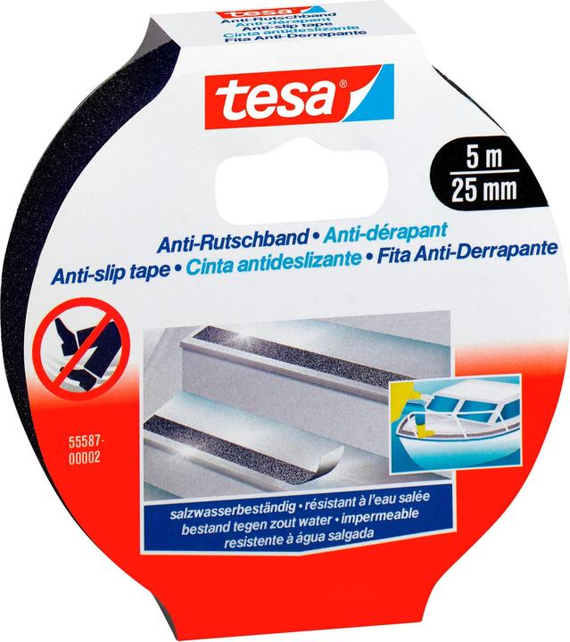 Produktbild tesa Anti Rutschband, rutschfestes Klebeband für innen und aussen (25 mm)