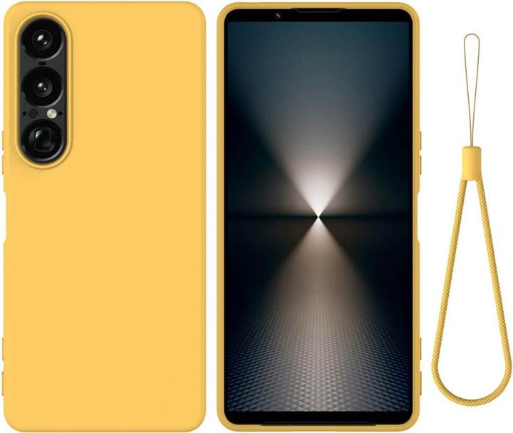 Produktbild Cover-Discount Sony Xperia 1 VII - Silikon Gummi Hülle mit Riemen (Sony Xperia 1 VI)