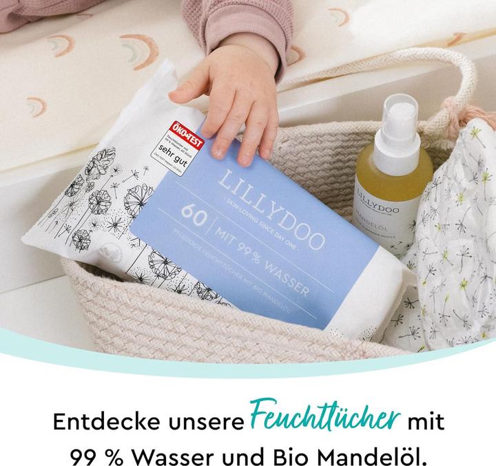 Image du produit Lillydoo Baby-Feuchttücher, plastikfrei & parfümfrei (600 Stück) (600 pièce(s))