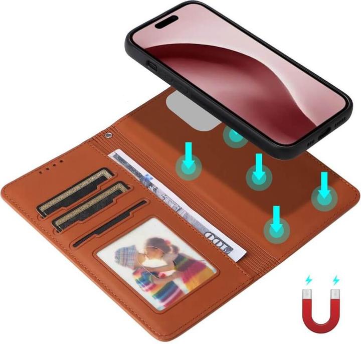 Immagine prodotto Cover-Discount iPhone 16 Pro - Custodia a portafoglio divisibile 2 in 1 per telefoni cellulari (Apple iPhone 16 Pro)