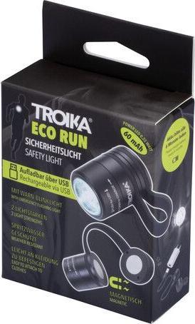 Produktbild Troika ECO RUN Taschenlampe mit LED-Licht, 3 Leuchtfunktionen, inkl. Ladekabel, schwarz (3.60 cm)