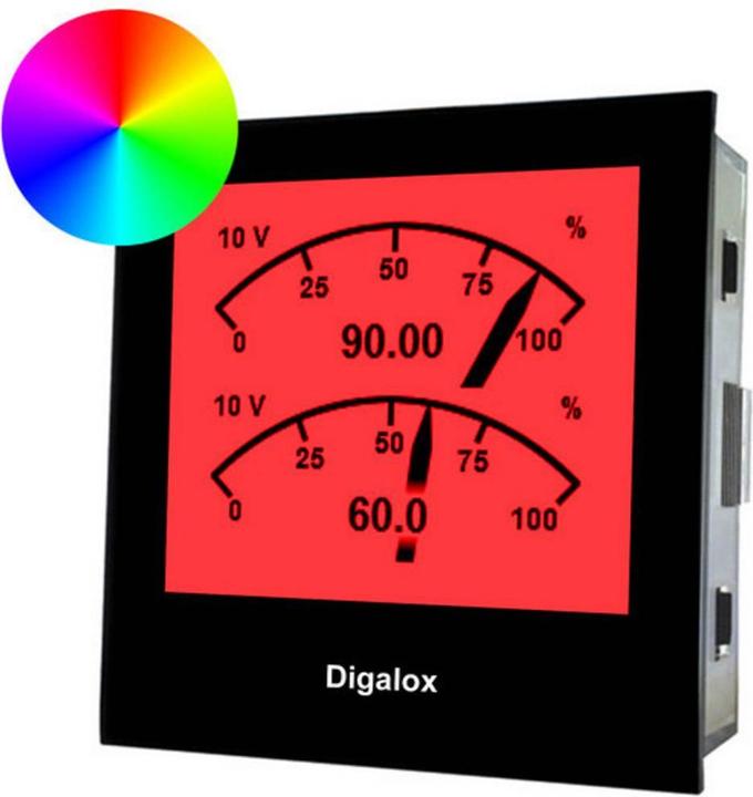 Image du produit TDE Instruments Compteur numérique Digalox Compteur graphique DIN pour 2x 0/2 10VDC avec affichage multiple R