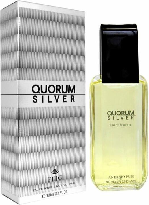 Actual product image Antonio Puig Quorum Silver (Eau de toilette, 100 ml)