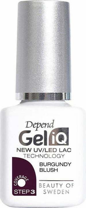 Beter Nagellack Gel iQ Burgundy Blush (5 ml) (Granatrot, Gel-Effekt Nagellack)