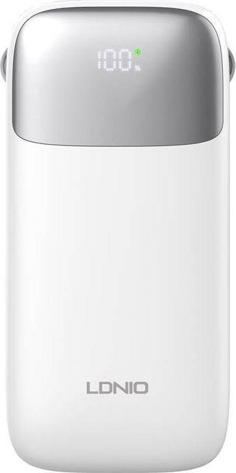 Produktbild Ldnio Powerbank PQ20 22.5W 20000mAh USB-C, lightning (biały) (20000 mAh, 22.50 W, 74 Wh)